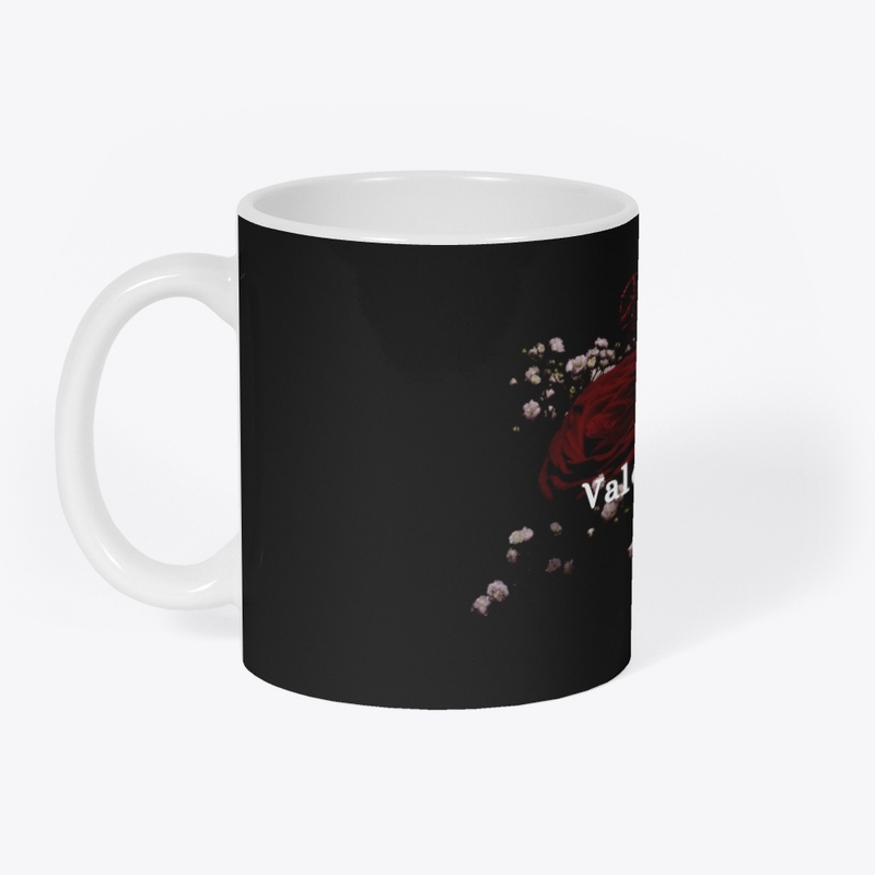 black elegant happy valentines day 