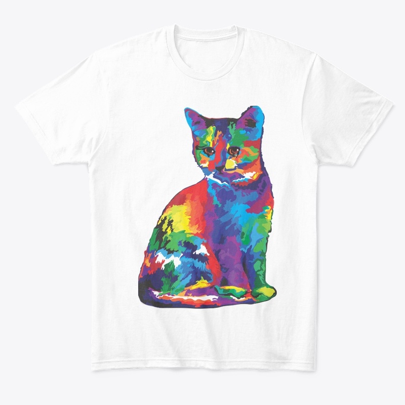 Decent Colourfull Rainbow Cat 