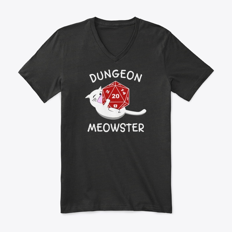 Dungeon Meowster Cat D20 RPG Gamer