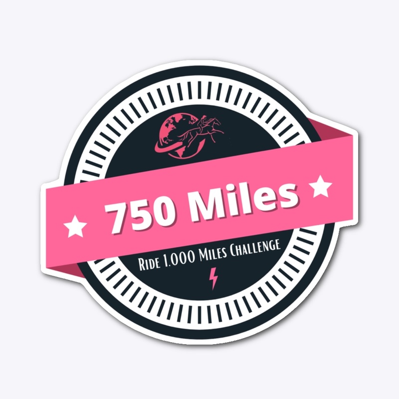 750 Miles Sticker