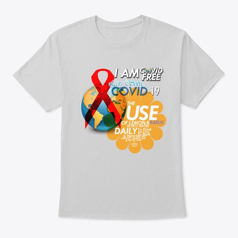 Lets Stop The Spread Of Covid 19 Light Steel T-Shirt Front