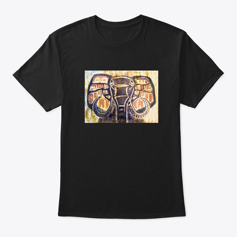 African Elephant Ikrbw Black T-Shirt Front
