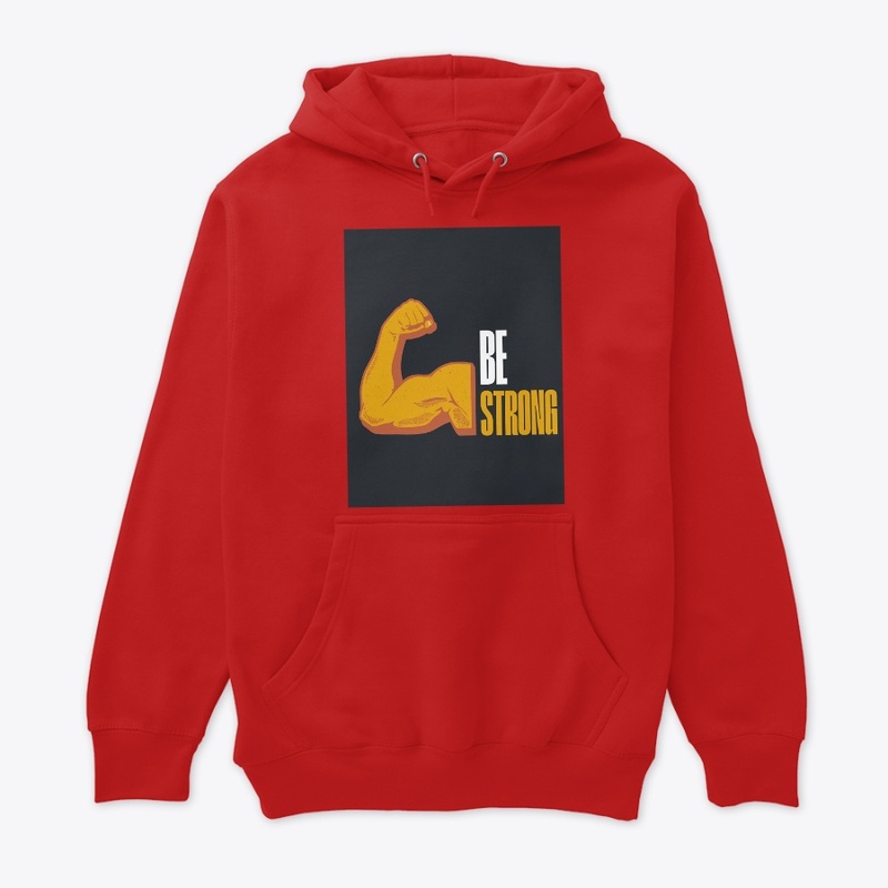 ' be strong ' graphic t shirt 
