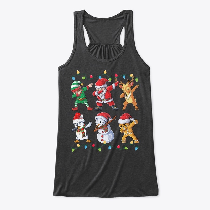 Dabbing Santa Elf Friends Christmas Gift