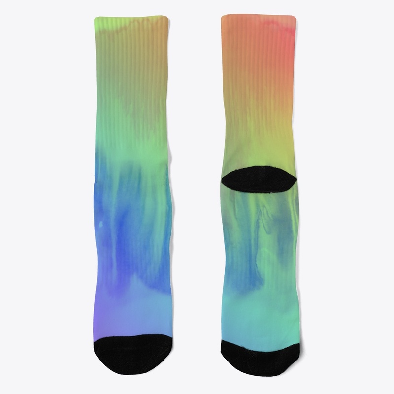 Rainbow Paint Watercolor Pattern