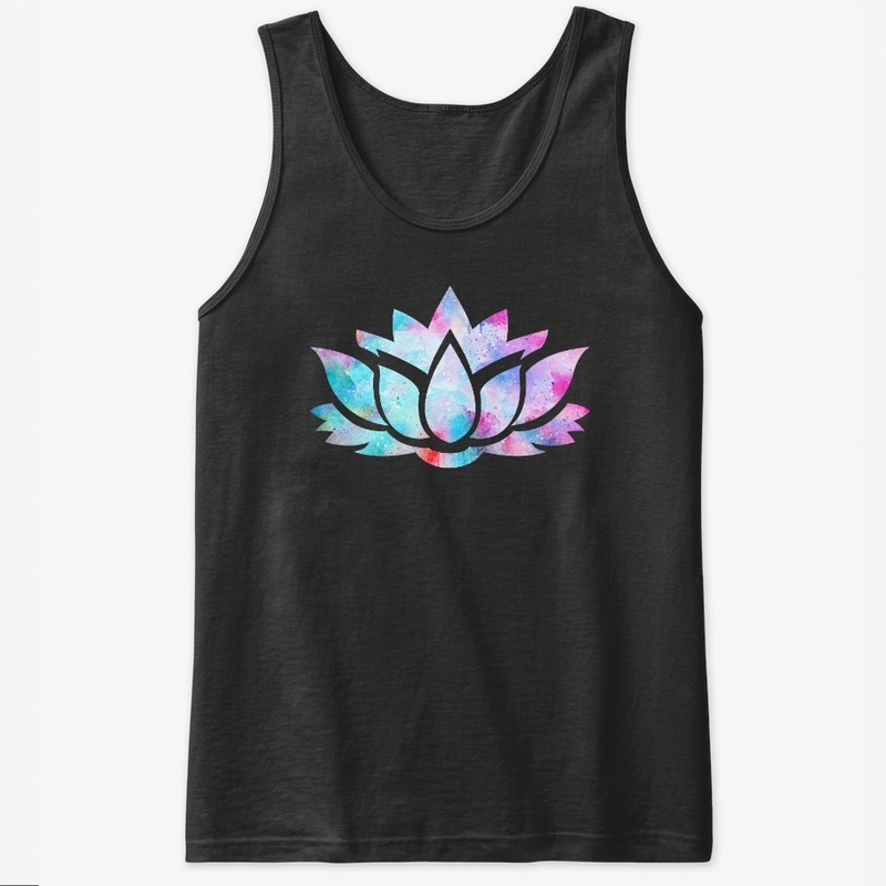 Lotus Flower Dreamy Colorful Yoga Design