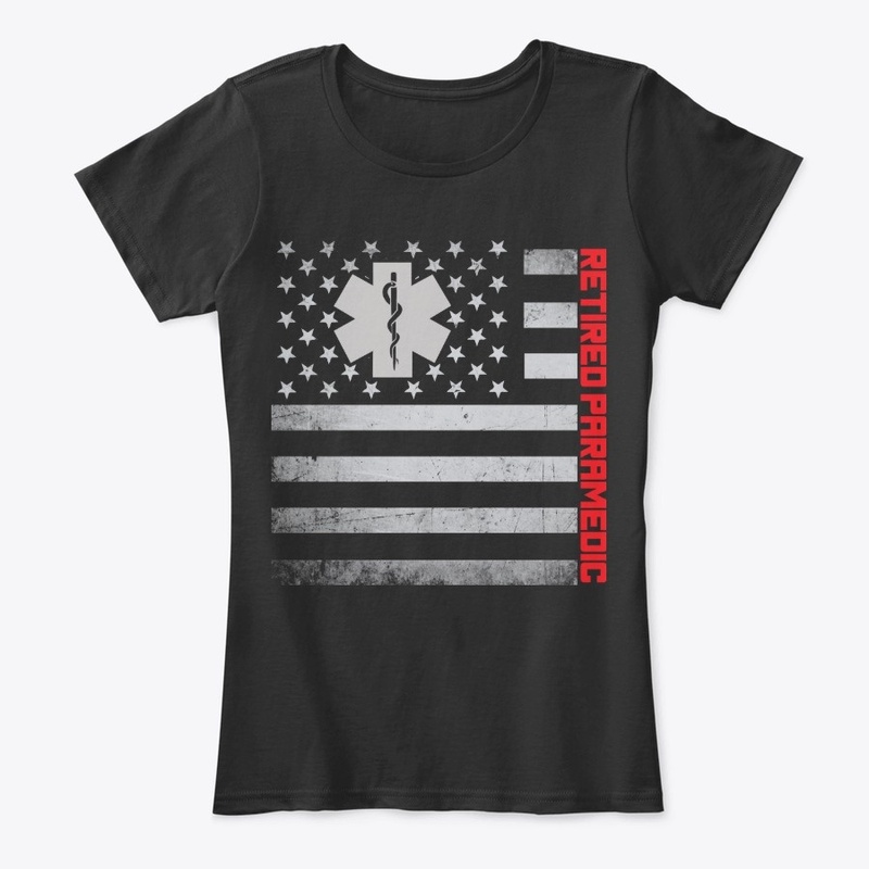 Retired Paramedic US Flag Mask