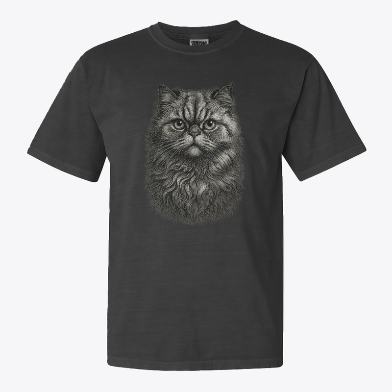 Vintage Persian Cat Art T-Shirt