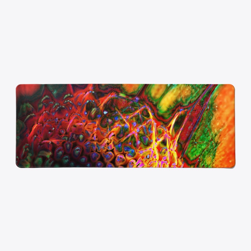 Abstract Orange Daisy
