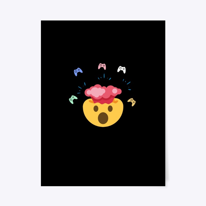 surprised face love video games T-shirt.