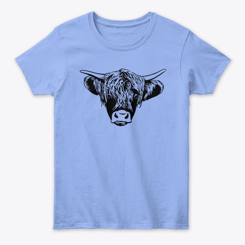 Ladies Highland Coo T-Shirt