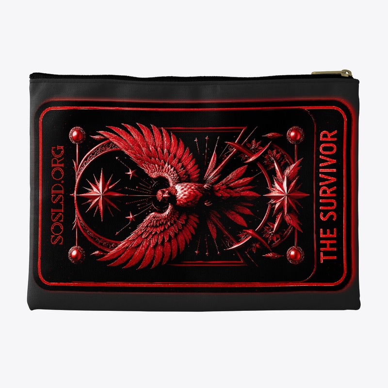 Survivor Tarot pouch in scarlet