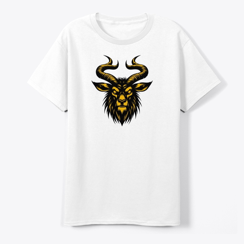 Angry Antelope Head Wild and Fierce