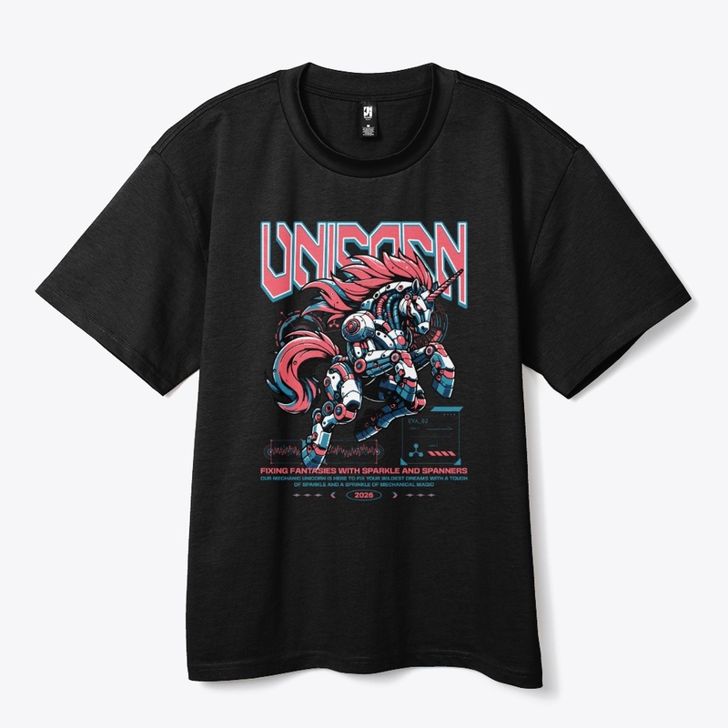 Mechanic Unicorn Animal Future Horse Y2K