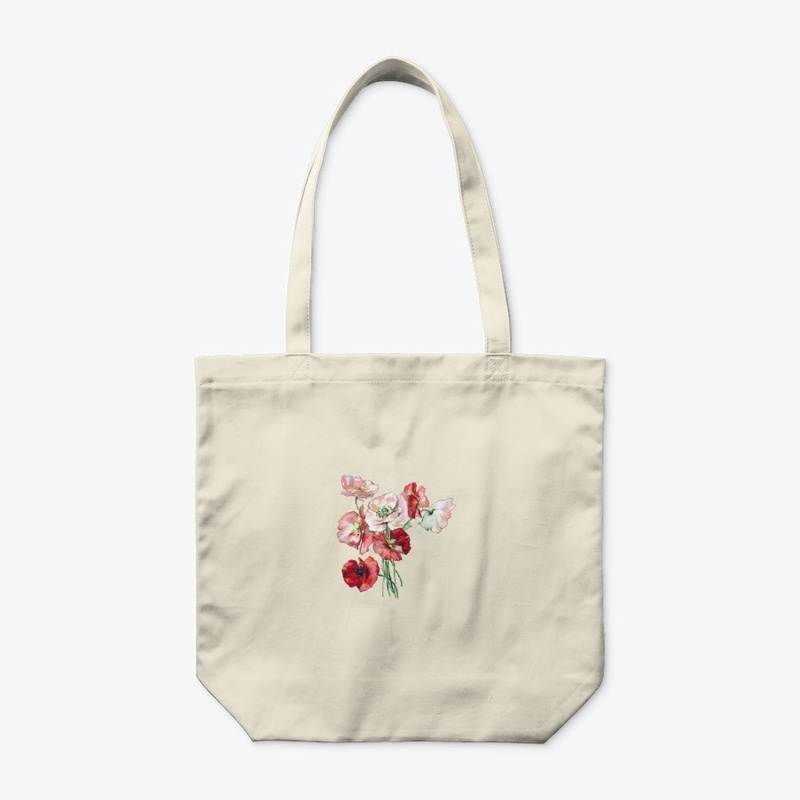 Realistic Red and Pink Flowers Design