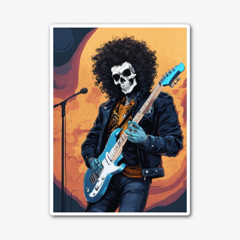 Rock anthem skull tee