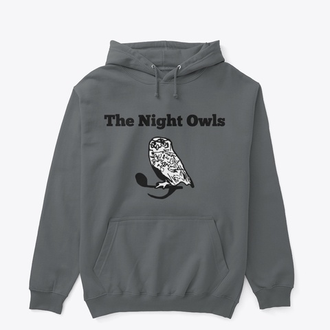 The Night Owls Store Charcoal T-Shirt Front