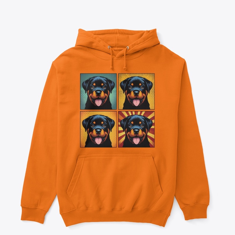 Retro Rottweiler Puppy