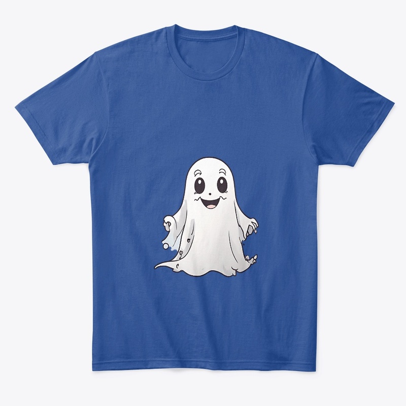 Cute little ghost with unsettling