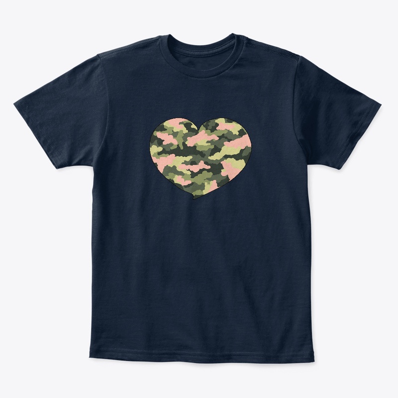Pretty With Pink Camo Heart
