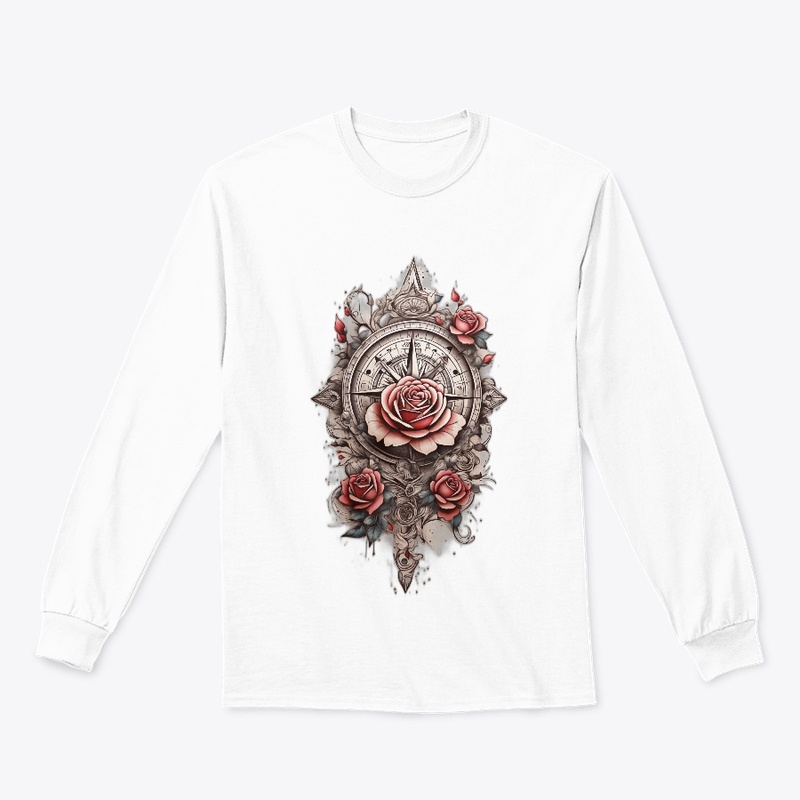 Our Tattoo-Style Rose Compass 
