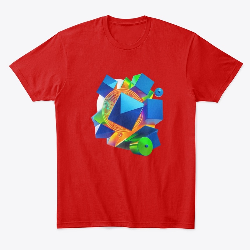 Neon 3D Geometric Streetwear Design 