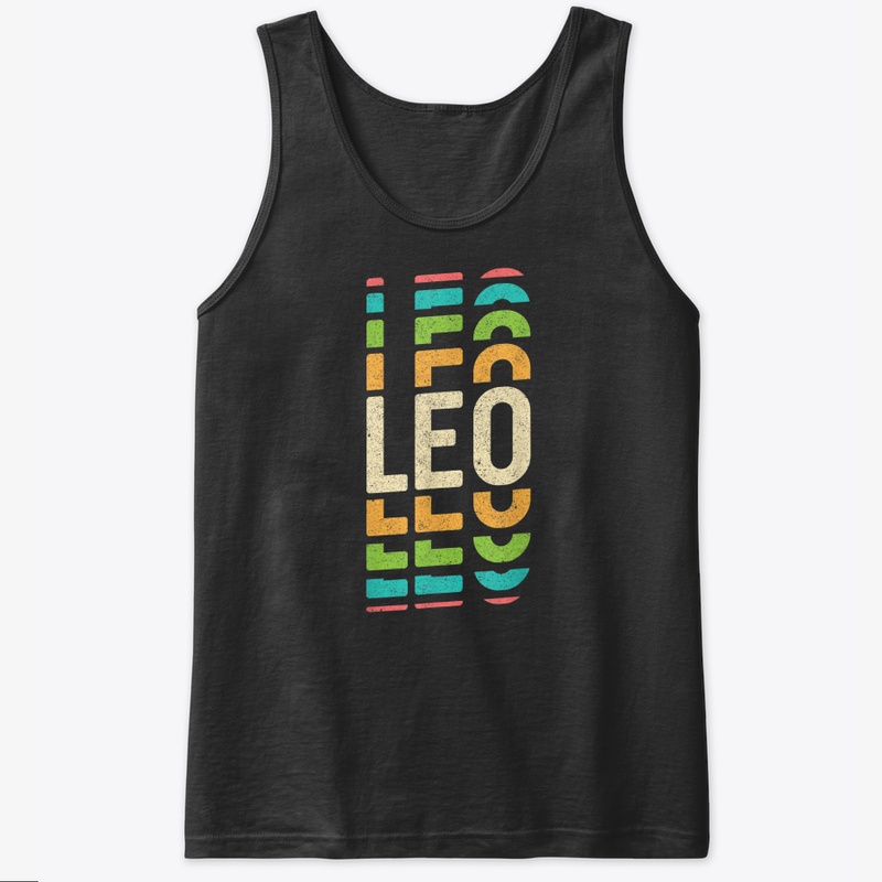 Retro Leo Lover Tshirt  Cool Zodiac Astr