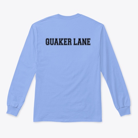 Logo Long Sleeve Tee, Adult Light Blue T-Shirt Back