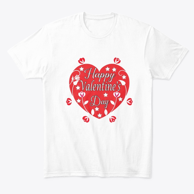 Best Valentine's Day White T-Shirts