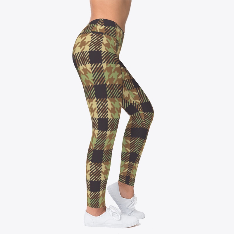  colorful plaid pattern  Leggings