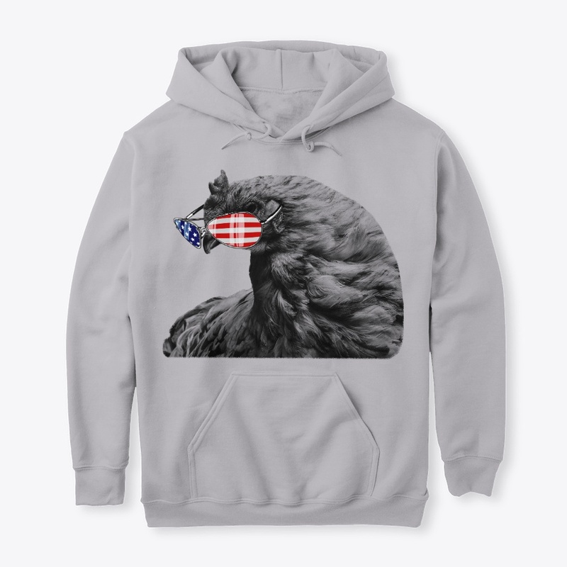 Vintage American Flag Patriot Chicken