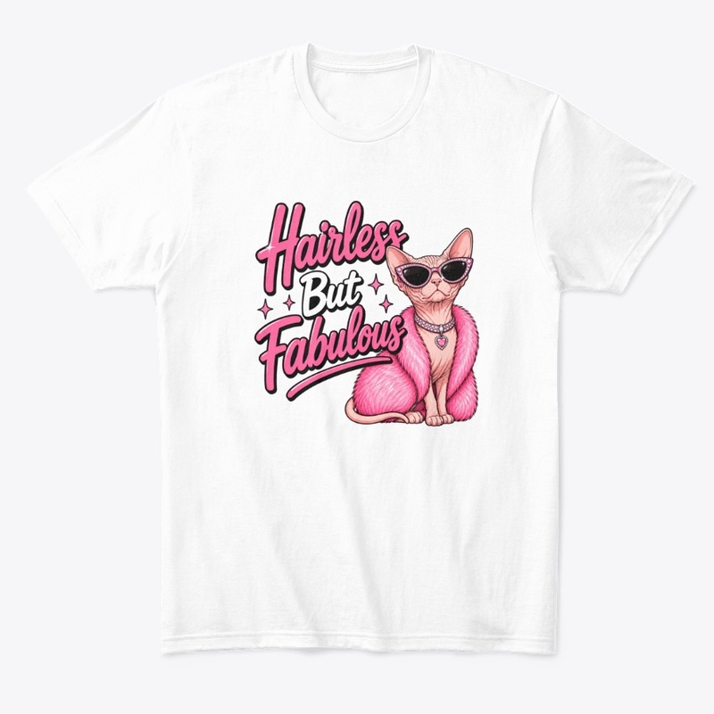 Hairless But Fabulous Glam Sphynx Cat