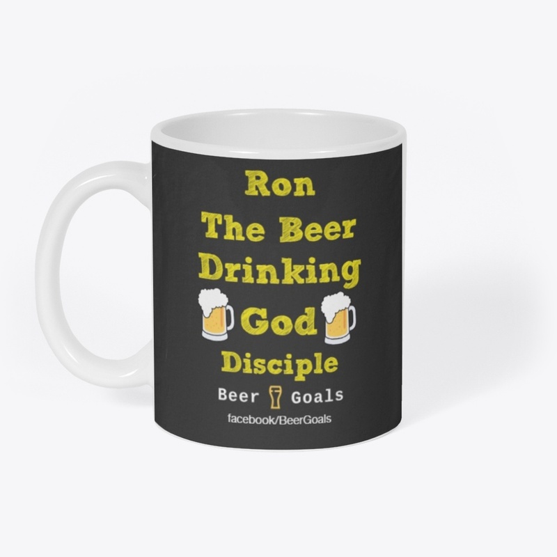 Ron The Beer Drinking God Pint Glass 