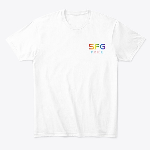 Sfg Pride Logo Tee White T-Shirt Front