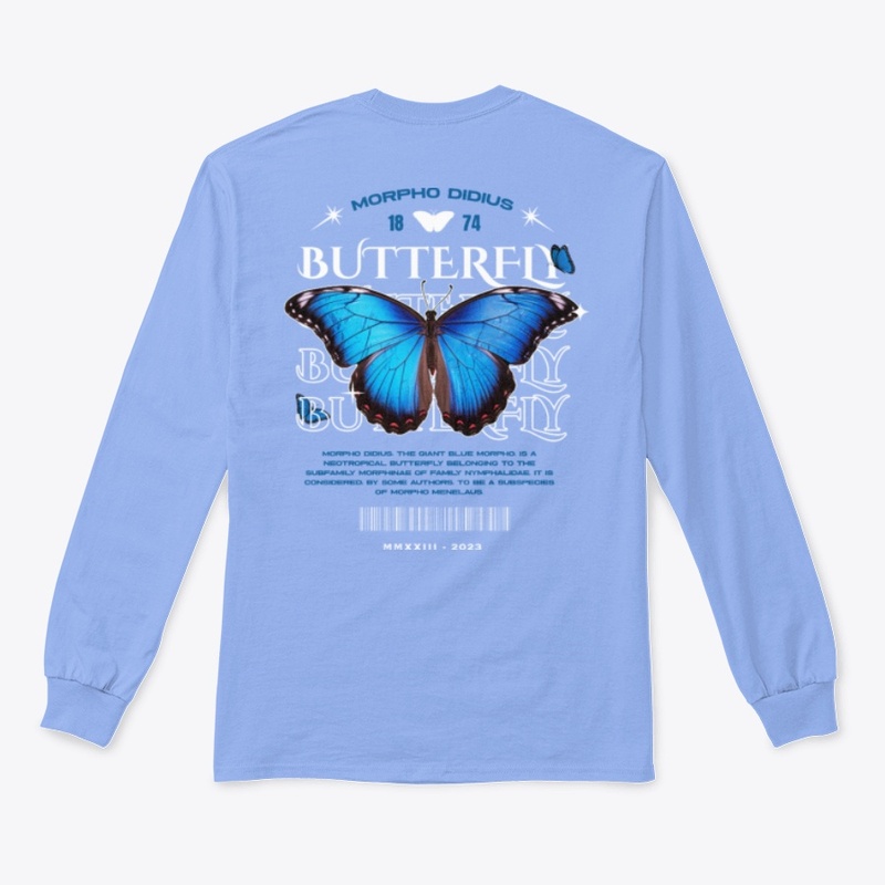 The Giant Blue Morpho Didius Butterfly 