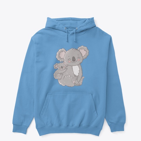Koala Mama & Joey Products Carolina Blue T-Shirt Front