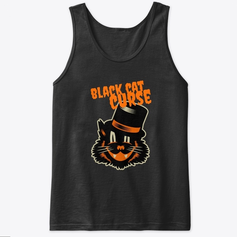 Halloween, black cat in top hat