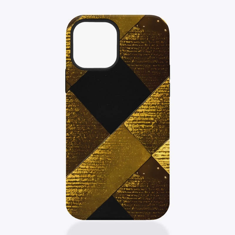 Black and Gold Square Frat 