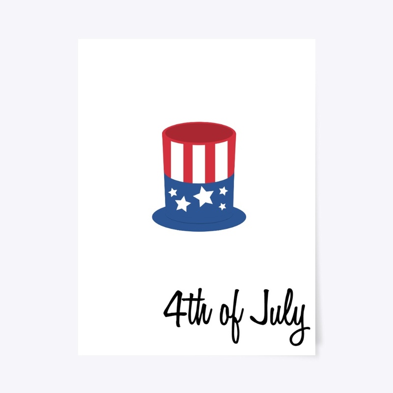 Uncle Sam hat 4th of July Tee