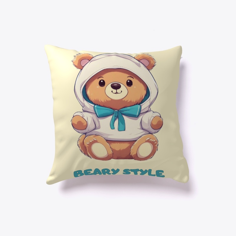 Teddy Bear in Hoodie and Bow Tie