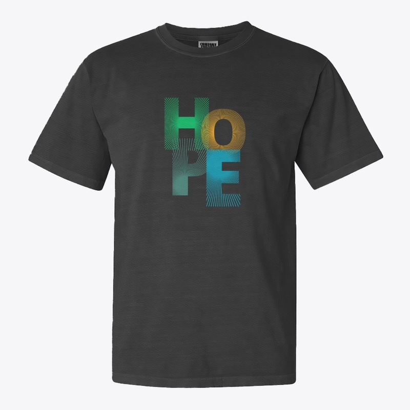 Colorful Modern Typography T Shirt