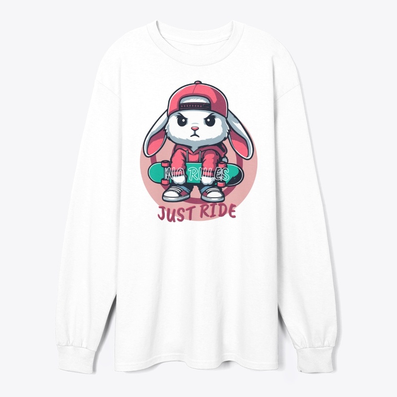 skateboarding bunny attitude