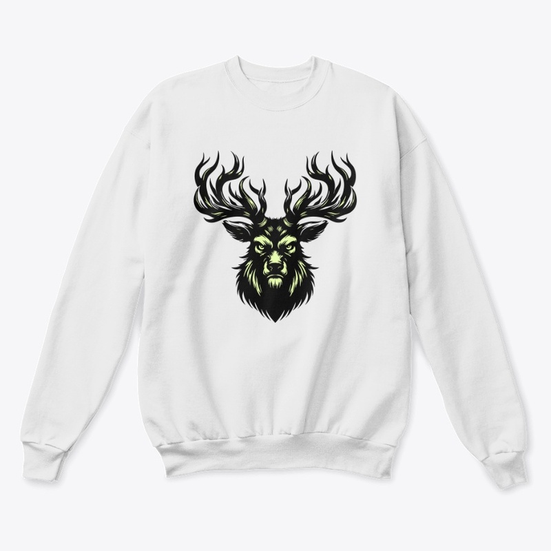 Angry Deer Head Graphic