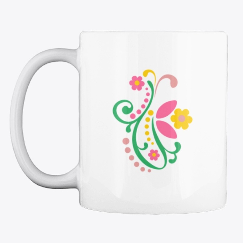 flowery mug