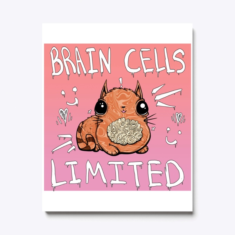 Cute Brain Cells Limited Cat