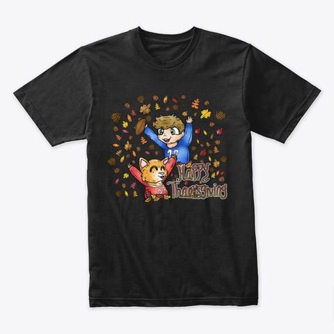 Premium Warrior Thanksgiving Shirt Black T-Shirt Front