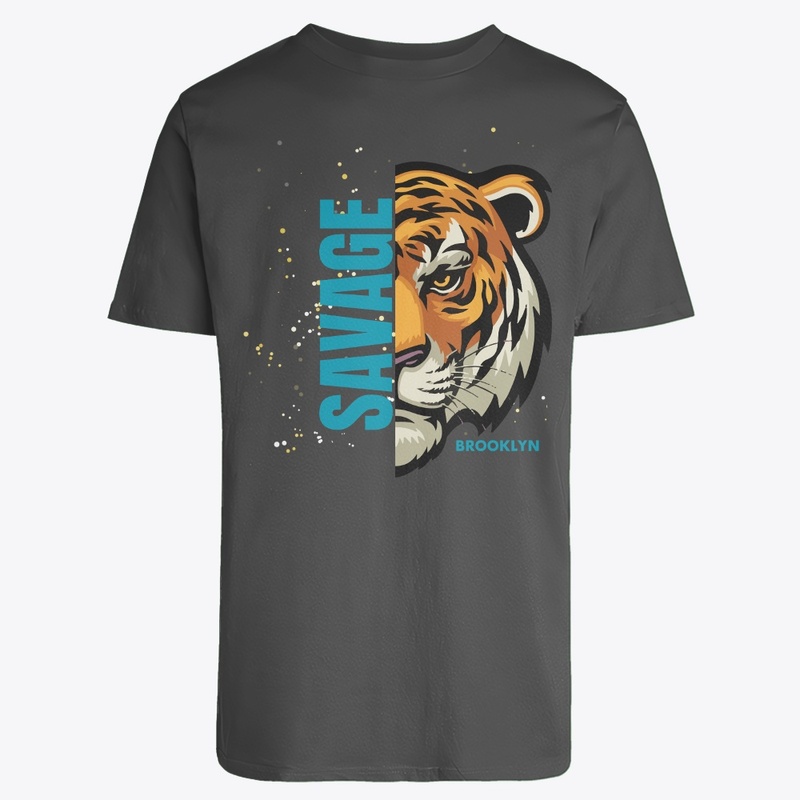 Black Illustrative  Savage T Shirt