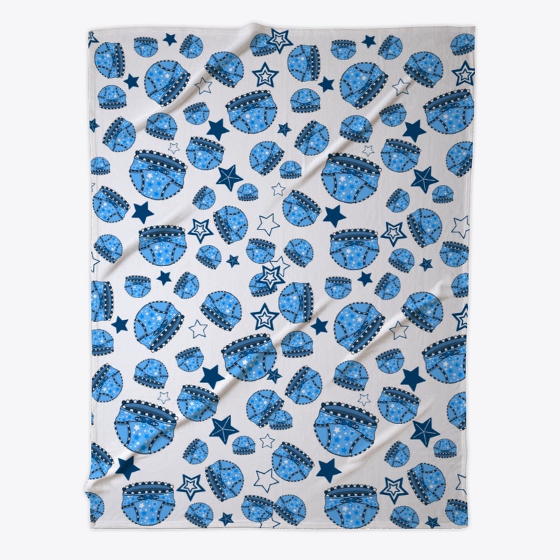Blue Diaper print collection