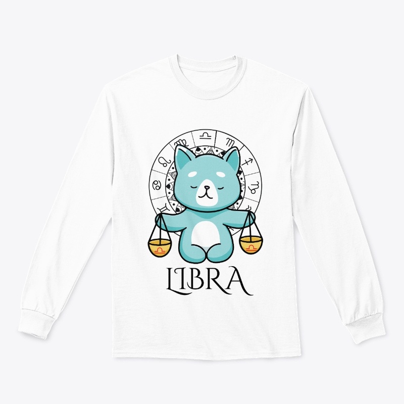 Libra Zodiac White T-Shirt