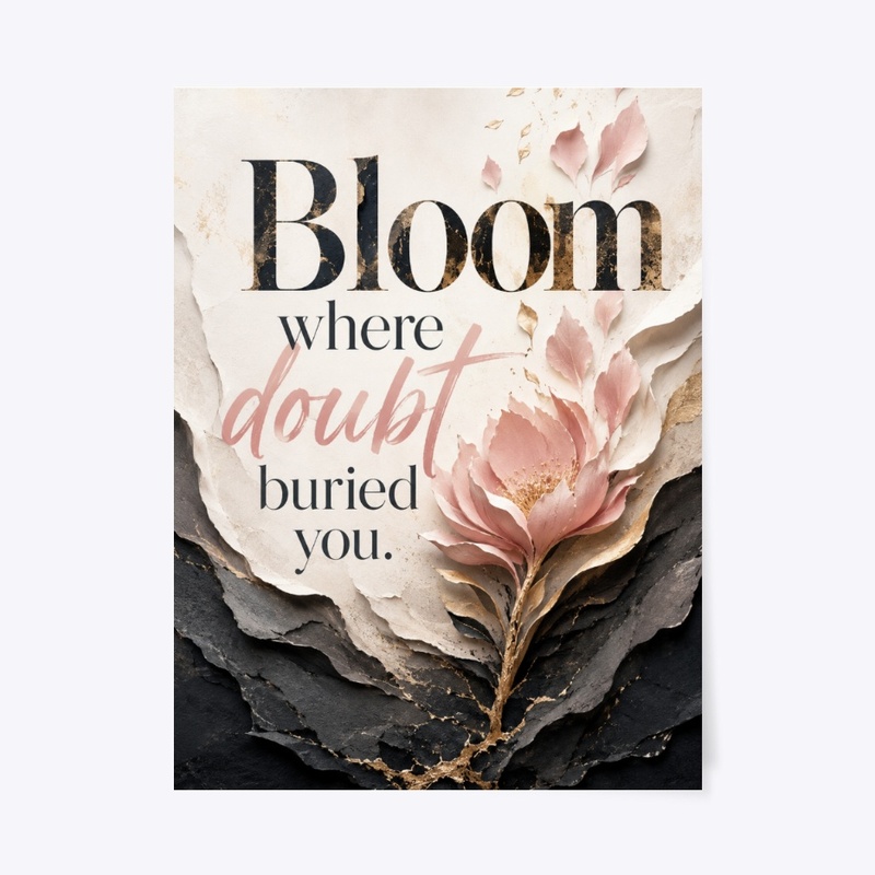 Doubt to Bloom Wall Decor